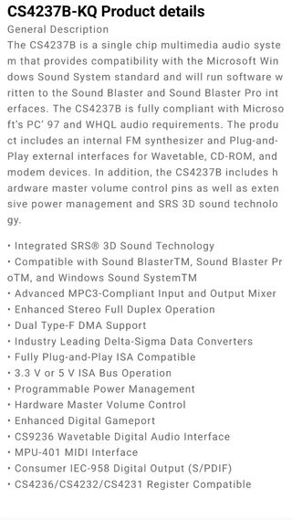 tarjeta audio ISA Magic S23A/AW32-3D