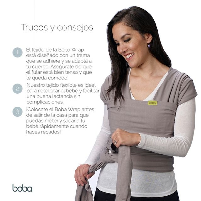 Fular elástico portabebé Boba Wrap