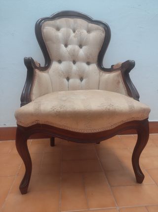 sillón estilo Isabelino