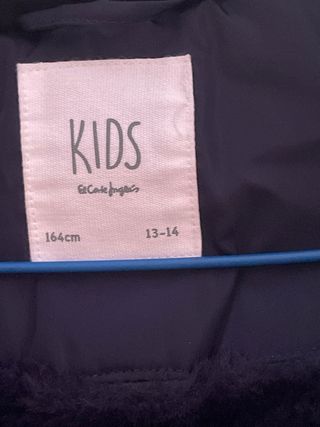 Abrigo azul marino del Corte Inglés