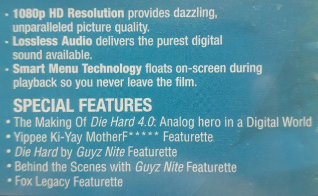 DIE HARD 4.0 BLU-RAY