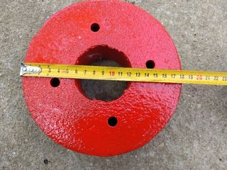 Contrapesos rueda motoazada Anova. Motocultor.