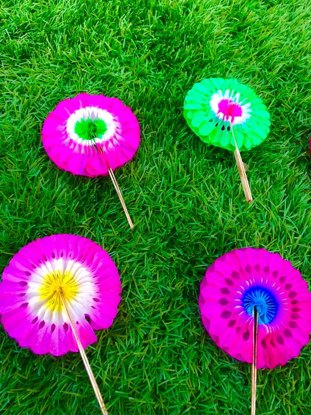 Oferta! Lote 8 adornos papel multicolor