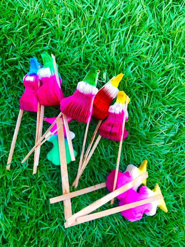 Oferta! Lote 8 adornos papel multicolor