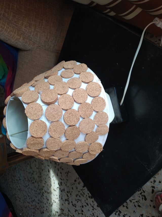 rebaja! Lamparita en corcho