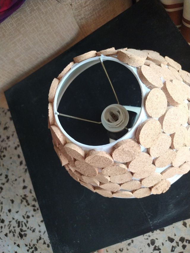 rebaja! Lamparita en corcho