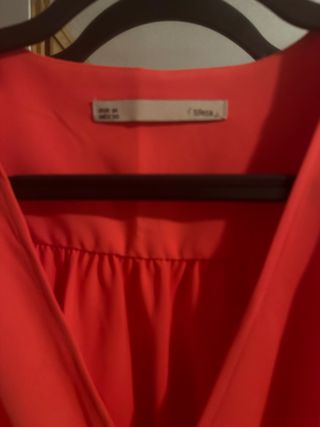 Vestido naranja corto