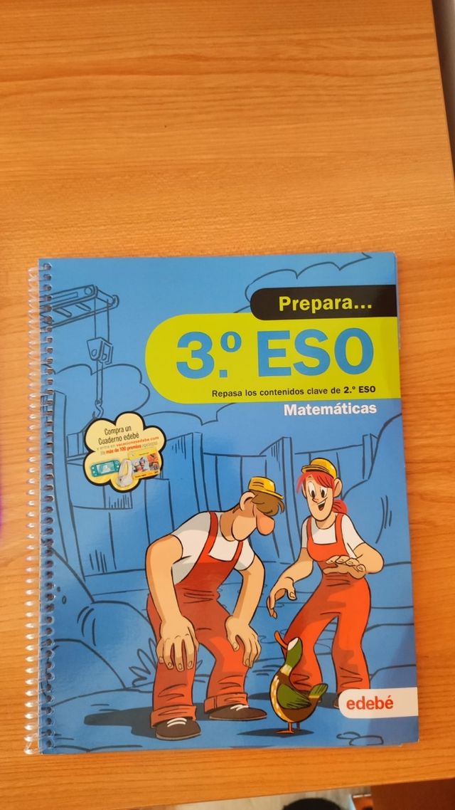 Libro matemáticas Prepara ISBN 9788468341484