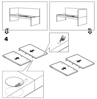 Ikea cama infantil Flax (Medidas: 90 × 200 cm)
