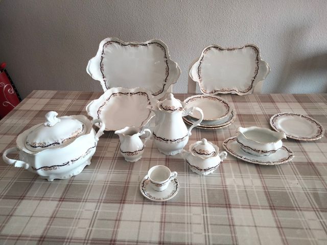 vajilla y juego de cafe