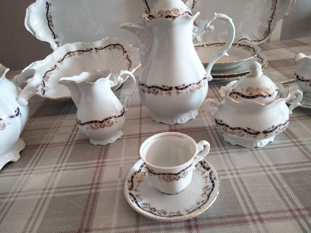 vajilla y juego de cafe