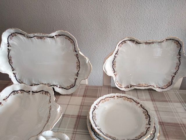 vajilla y juego de cafe