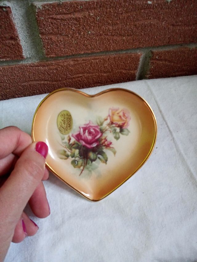 Cuore Porcellana Limoges nuovo