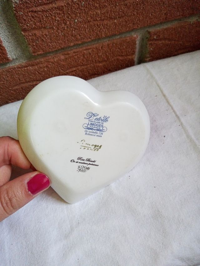 Cuore Porcellana Limoges nuovo