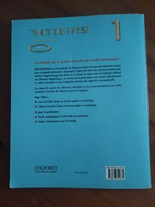 Mot de Passe 1 Cahier d'activités