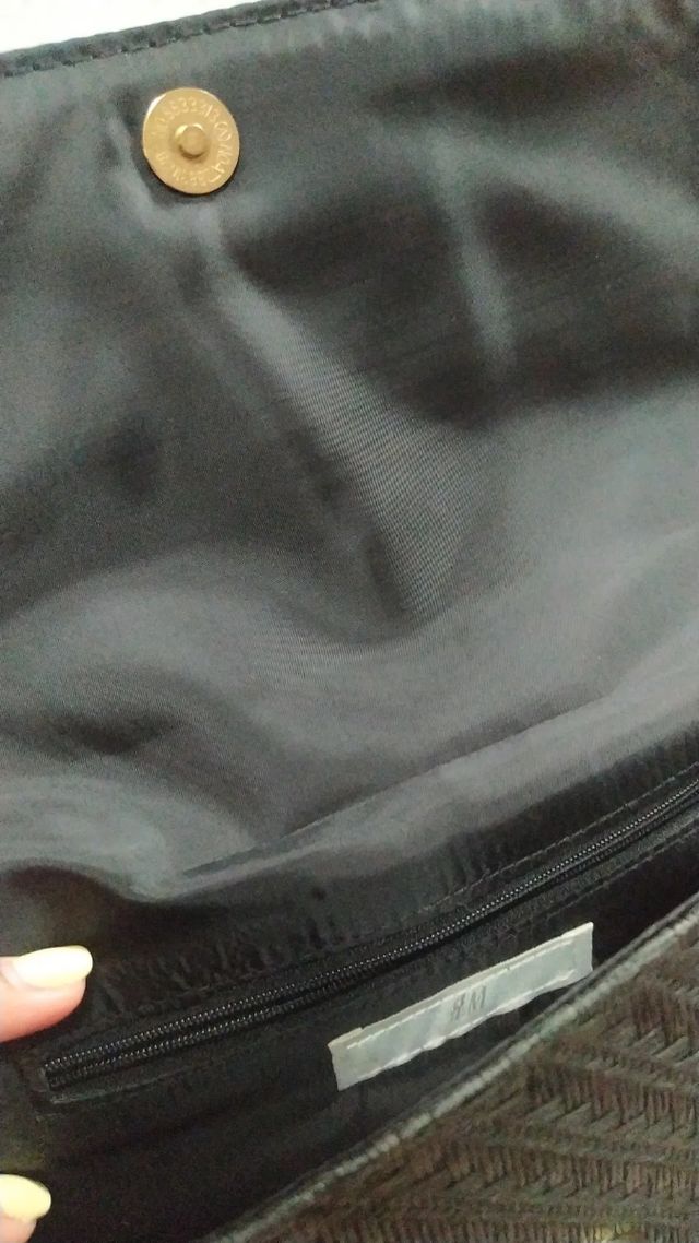 bolso de mano detalle bambú