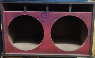 Cajón doble subwoofer 15 pulgadas