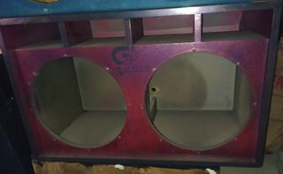 Cajón doble subwoofer 15 pulgadas