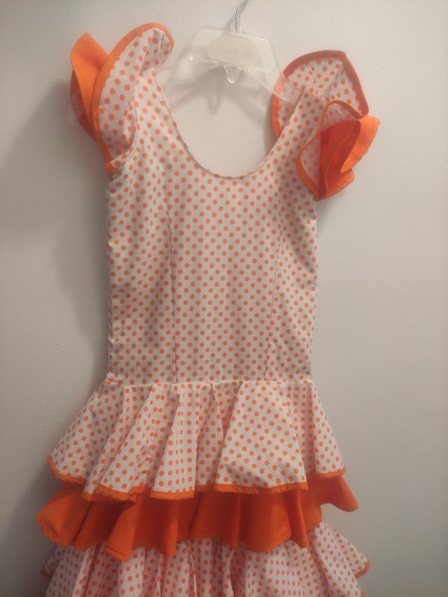 traje de flamenca hecho a mano talla 8/10