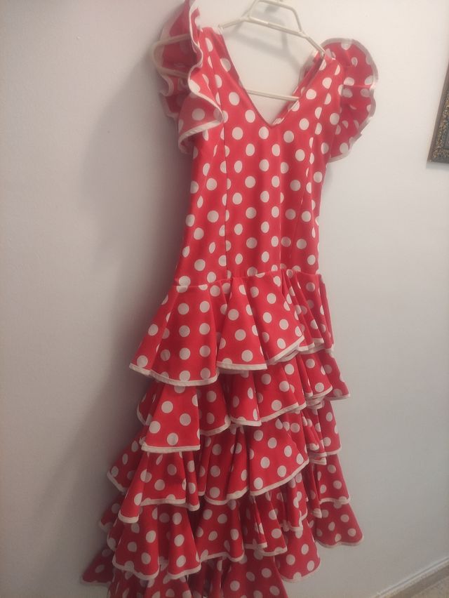 traje de flamenca hecho a mano