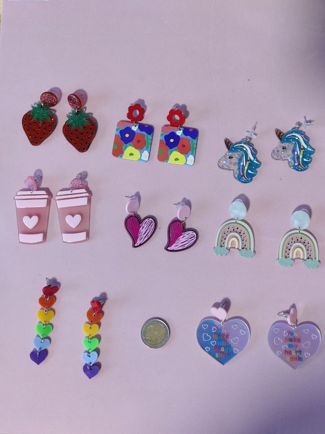 Pendientes fantasía.