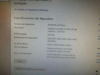 Ordenador Gaiming Pentium I7 4700 3.40ghz