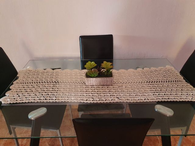 camino mesa ganchillo