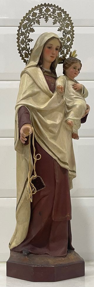 ESPECTACULAR VIRGEN DEL CARMEN OLOT S.XIX 