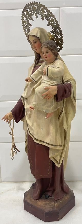 ESPECTACULAR VIRGEN DEL CARMEN OLOT S.XIX 