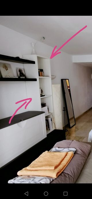 Armario estantería mueble blanco