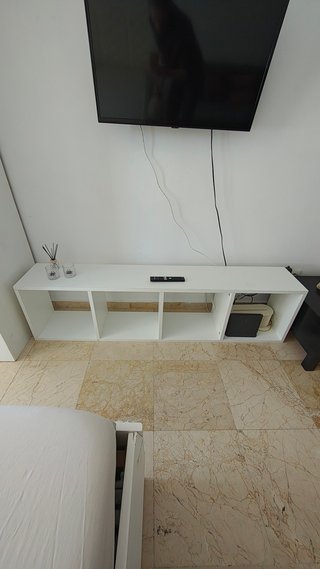Armario estantería mueble blanco