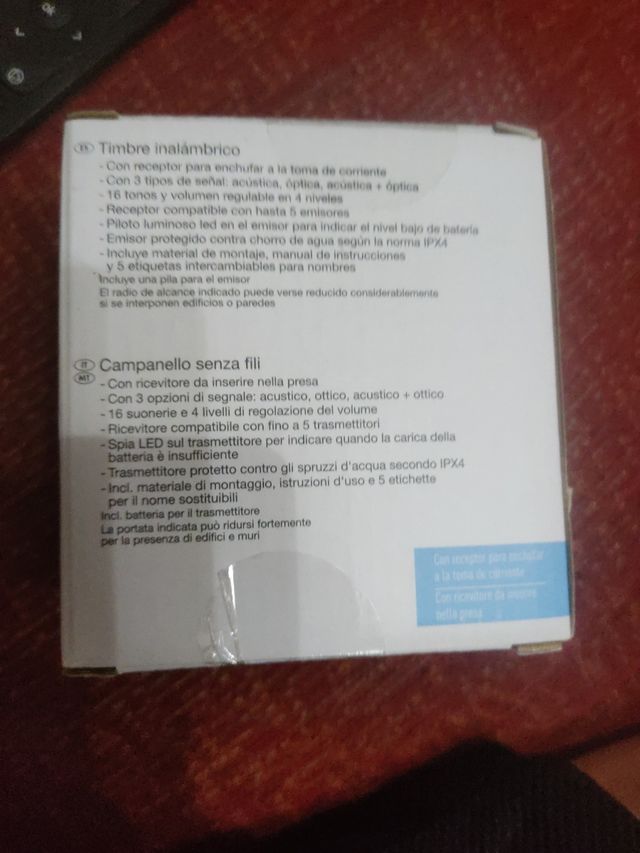 Timbre inalámbrico silver crest nuevo a estrenar