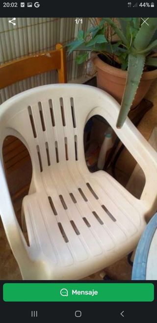 6 sillones de jardin