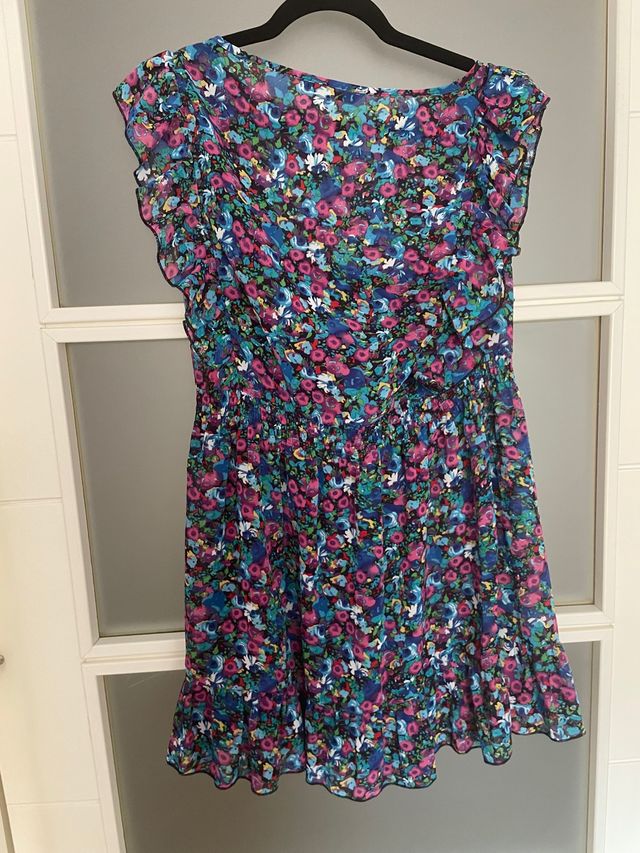 Vestido gasa flores dunnes Stores