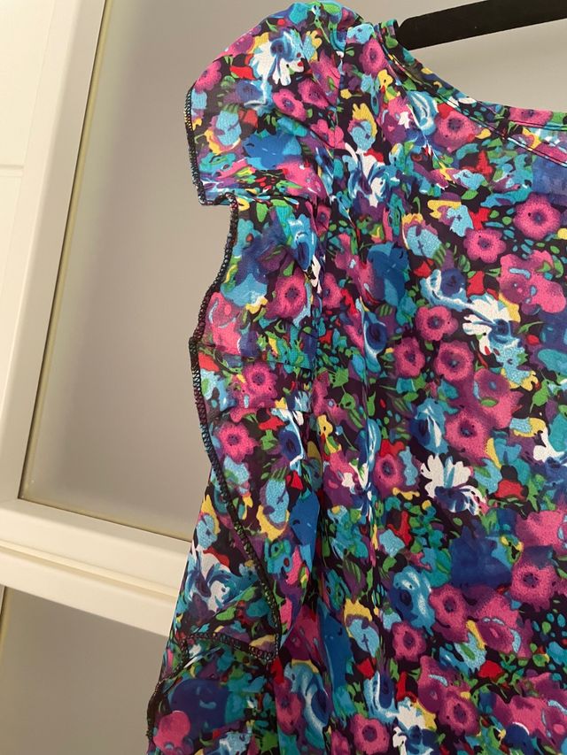 Vestido gasa flores dunnes Stores