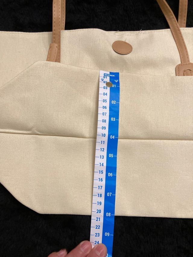 Bolso de verano de lona y polipiel