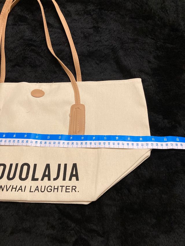 Bolso de verano de lona y polipiel