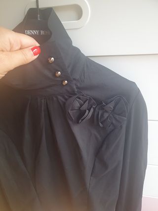 Blusa negra made in Italy