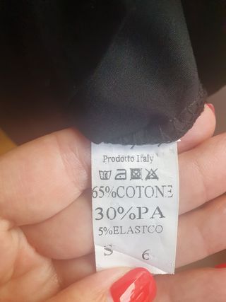 Blusa negra made in Italy