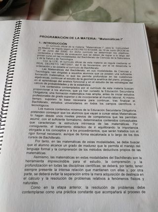 PROGRAMACIÓN Y UNIDADES DIDÁCTICAS.