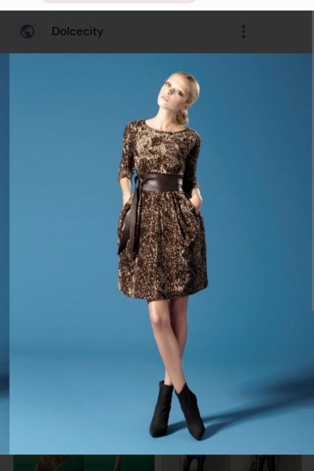 Vestido animal print