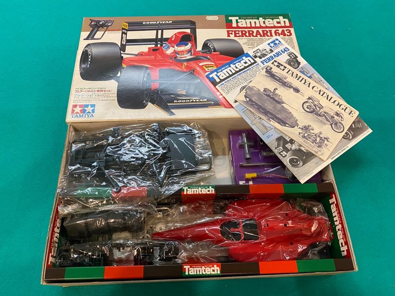 Tamiya Tamtech Ferrari 1/14 - Voiture RC Vintage - Neuve Sans Boîte Avec Radio