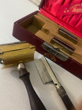 Maquinilla de afeitar cuchilla antigua 1901