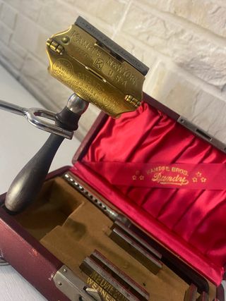 Maquinilla de afeitar cuchilla antigua 1901