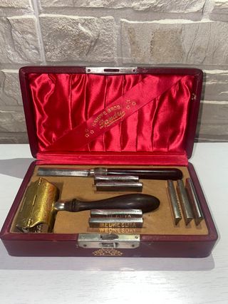 Maquinilla de afeitar cuchilla antigua 1901