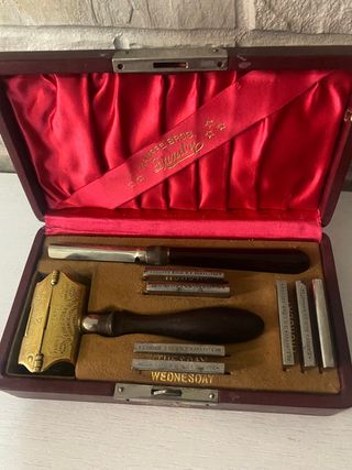 Maquinilla de afeitar cuchilla antigua 1901