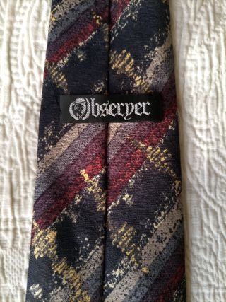 Corbata de seda Observer Hecha a mano 