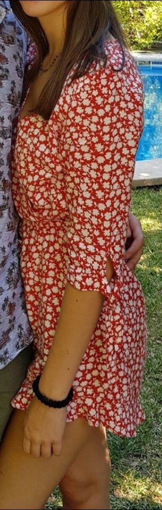 Mono Vestido short Estampado Boho H&M T.34