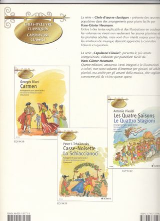 Tchaikovsky. Cascanueces. Ed. Schott. Piano fácil