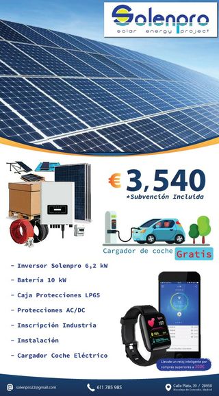 PLACAS SOLARES Y BATERIAS